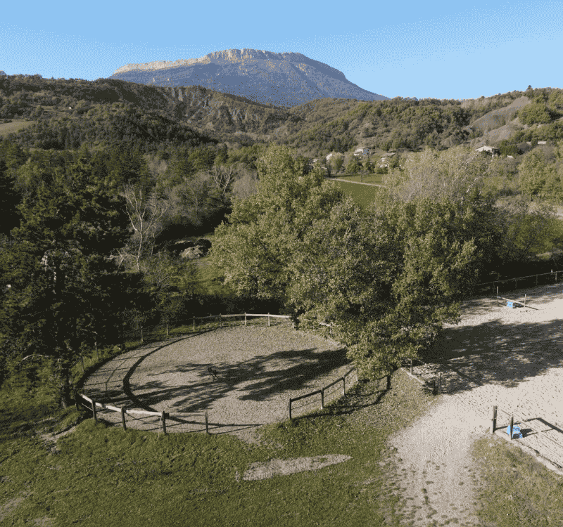 Rond de longe une installation des Écuries des parots gap tallard hautes alpes